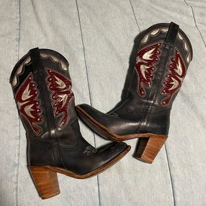 Vintage Miss Capezio Butterfly Cowgirl Boots!